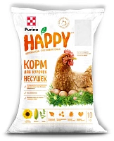 Purina® HAPPY корм для курочек-несушек , Яйценоскость (Комбикорм для яичной птицы Кладка Purina® SPECIAL)